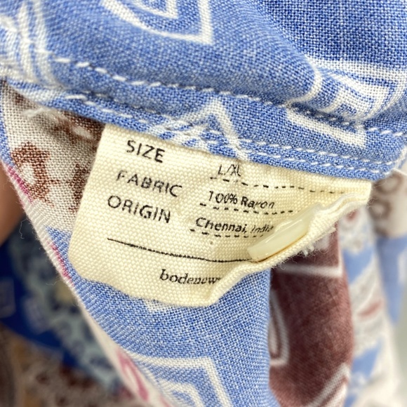 Bode Patchwork Paisley Rayon Shirt - Picture 4 of 4